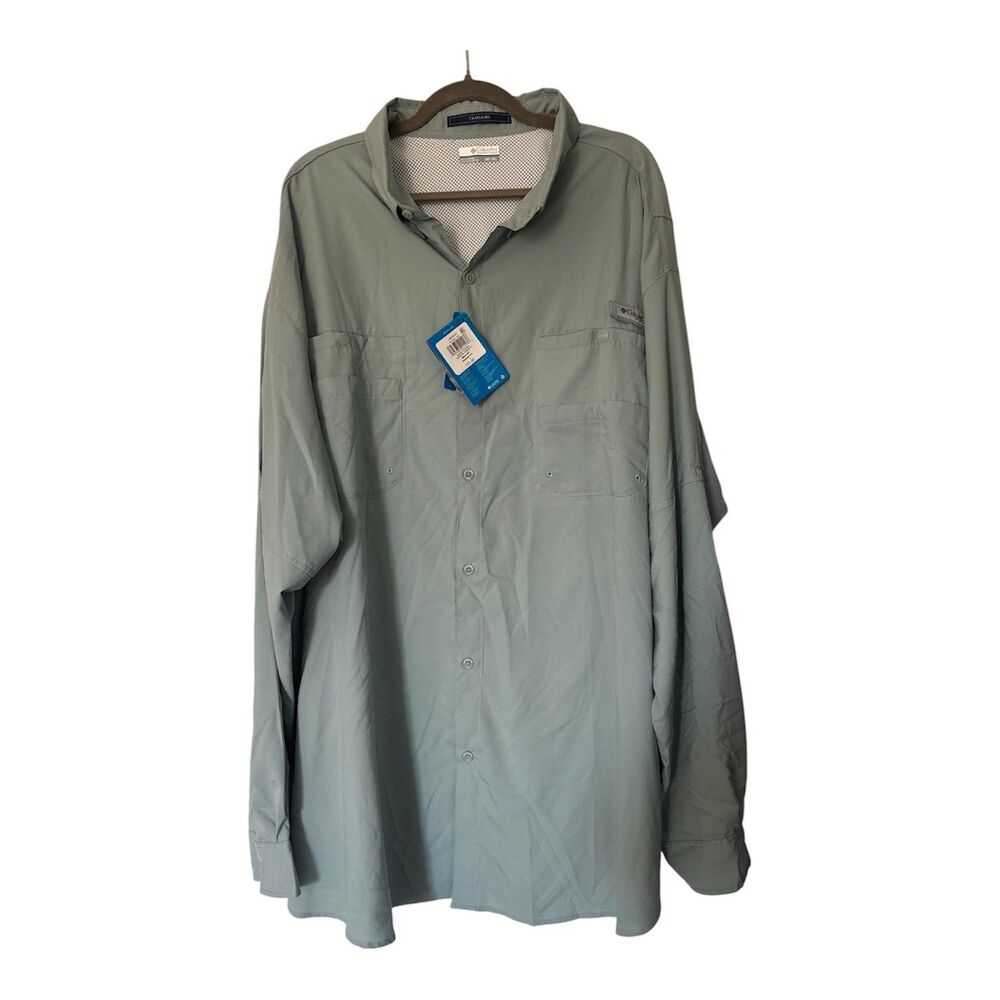 Columbia PFG Omni Shade Tamiami II LS Shirt Mens Regular Fit 4XT NEW